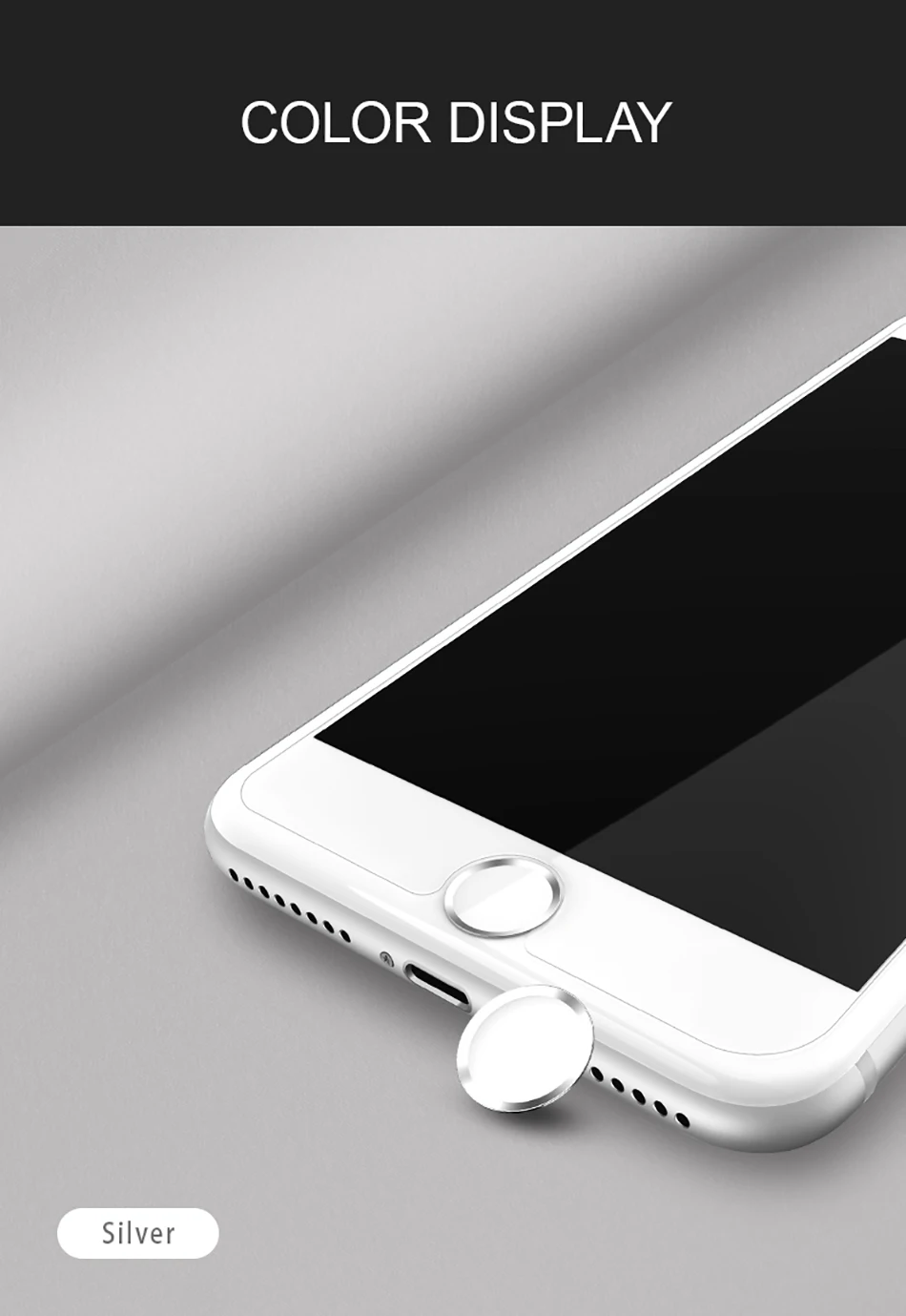 Fetile для iPhone 8 алюминиевая сенсорная ID домашняя кнопка наклейка для iPhone SE/5s/6/6 S/7/8 iPad отпечатков пальцев сенсорная клавиша защитные наклейки
