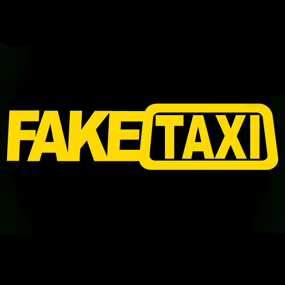 1 шт. поддельные автомобильные наклейки отражающие для такси забавные виниловые