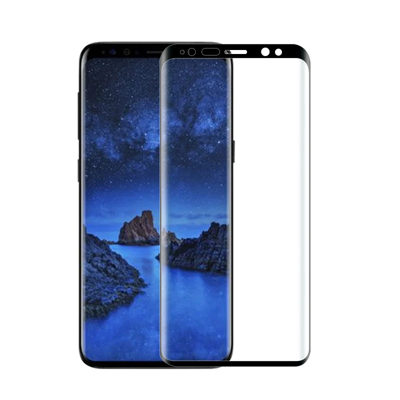 3D закаленное стекло для Samsung Galaxy S9 Полное покрытие экрана Взрывозащищенная