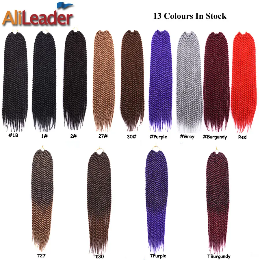 Alileader 22 дюйма Сенегальские крученые плетеные волосы синтетические