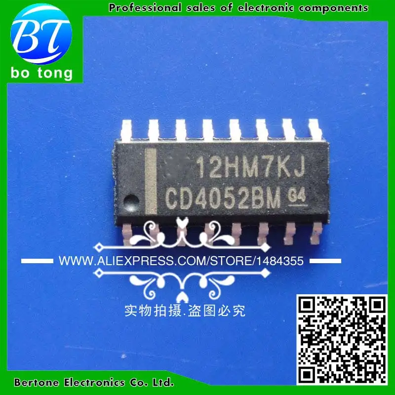 10 шт. бесплатная доставка мультиплексный переключатель CD4052BM CD4052 HEF4052BT HEF4052 SOP 16 ICs