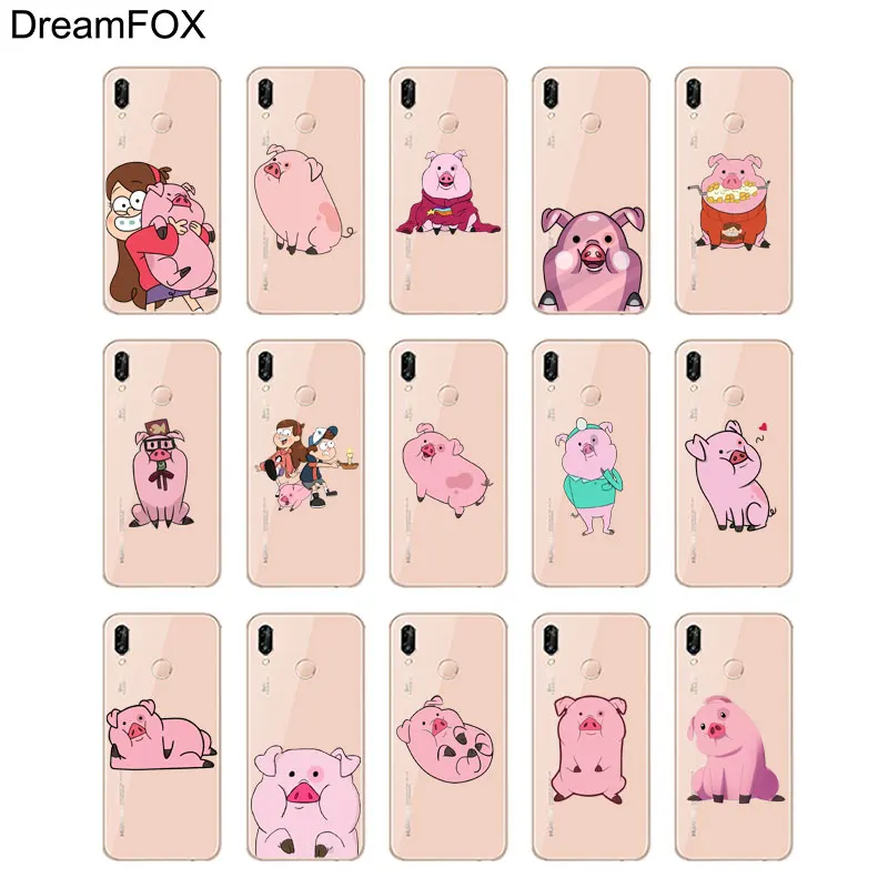 DREAMFOX L507 Мягкий силиконовый чехол из ТПУ с мультяшным аниме Свинкой для huawei Honor 6A 6C