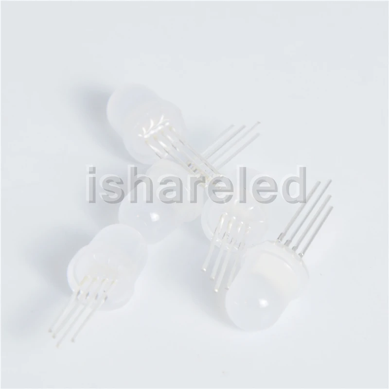 100 шт. P9823 F5 F8 5 мм 8 полноцветные RGB адресуемые светодиодные чипы Bead DC5V|f5 led|f5 mobilef5 |