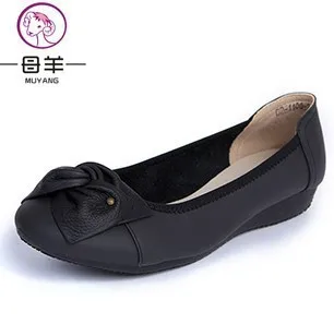 Free shipping Plus size(34-43) women genuine leather flat shoes woman work newest fashion female casual single | Обувь