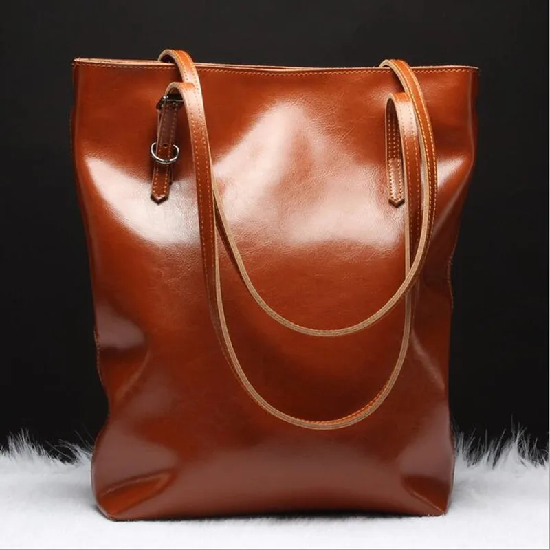 

Fashion Women Cow Split Leather Causual Women Handbag Large Shoulder Bags Elegant Ladies Tote Diagonal Package