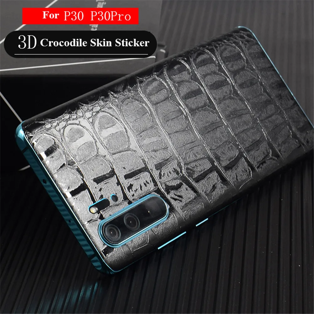 Back Cover Soft Film For Huawei P30 Pro Lite 3D Camo Armor Crocodile Wooden Skin Body Sticker P30Pro P30Lite |