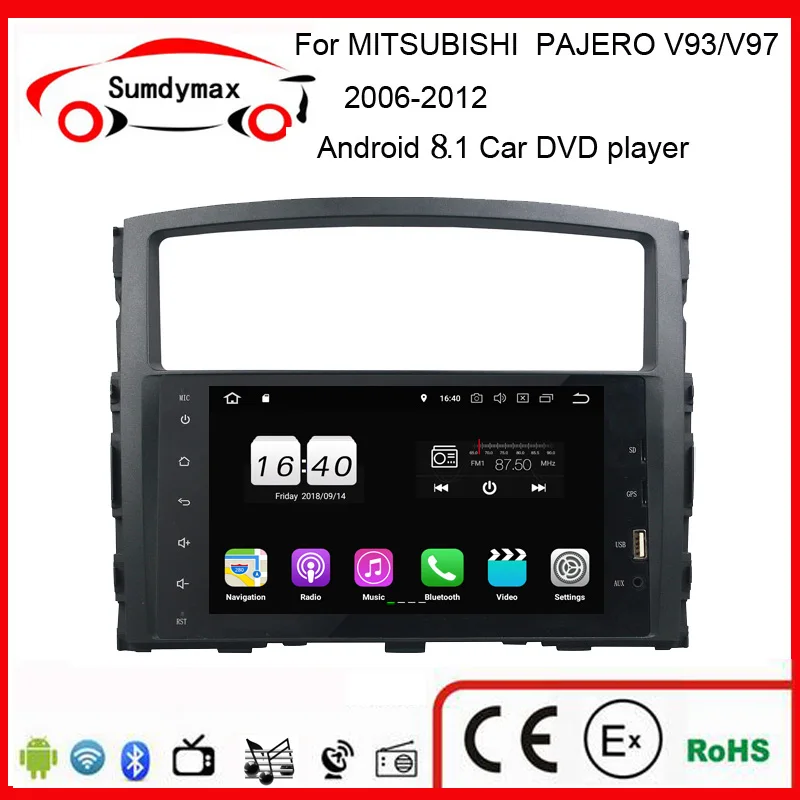 8 сенсорная кнопка &quotandroid 1 автомобильный мультимедийный плеер для Mitsubishi pajero V97 V93