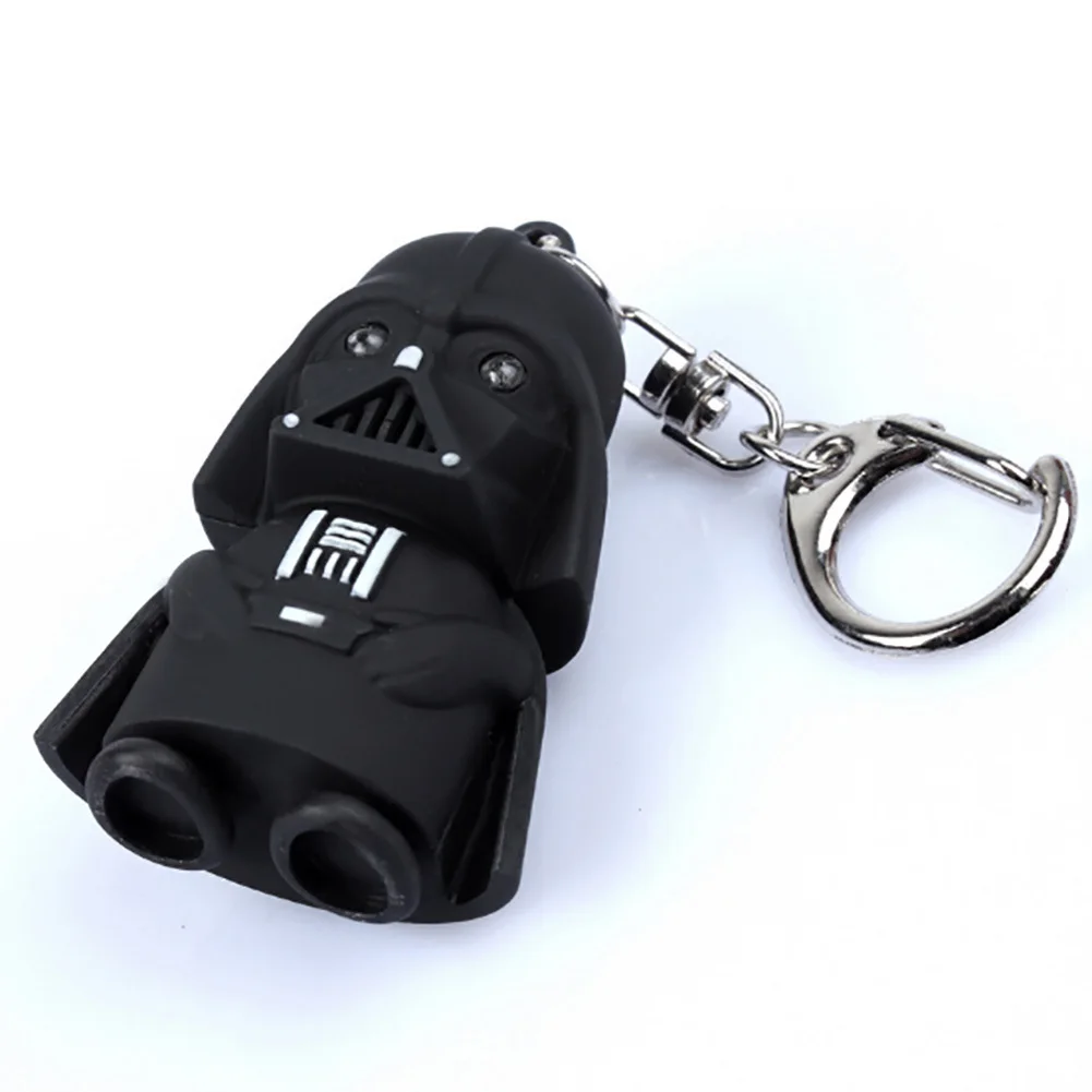 Новинка 2017 года черный рыцарь Дарт Вейдер Stormtrooper Mini свет со звуком ПВХ фигурку