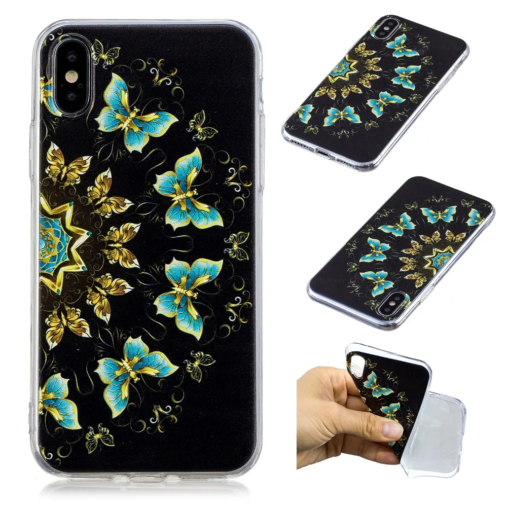 SjuzzyU Anti-knock Silicone Case For Apple iphone X Slim soft TPU Phone Cover coque funda |