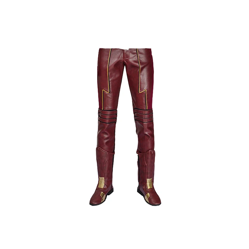 pants MANLUYUNXIAO мужской супергерой флэш костюм мужской полный комплект Хэллоуин Карнавал яркий сюжетный костюм для мужчин индивидуальный заказ - Цвет: pants