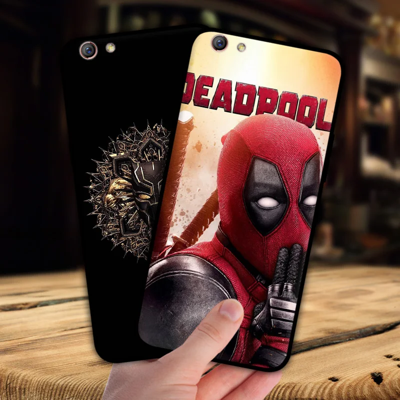 Чехол mosirui для OPPO R9S plus Marvel hero Deadpool Человек-паук Черная пантера Халк силиконовый