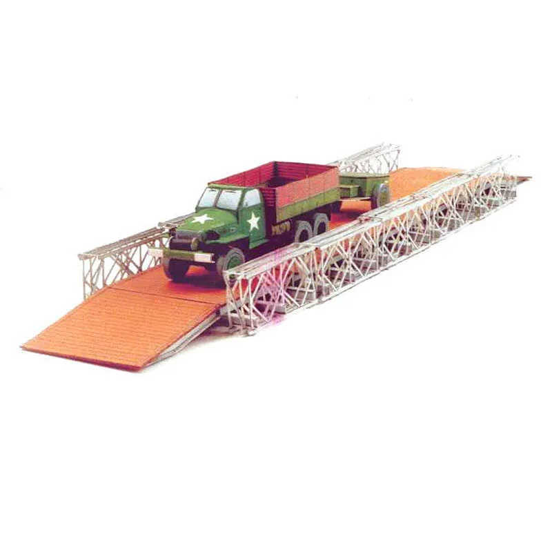 

1:72 DIY Paper Model Studebaker bayley bridge A4 Aircraft Pepercraft Military Funs Gifts Boy Christmas Presents Puzzle Game