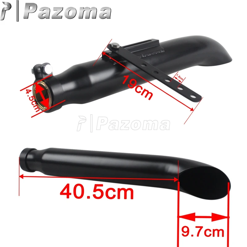 1-3/8 ”1-1/2” 1-5/8 ”1-3/4” Ретро Кафе Racer мотоцикл глушитель выхлопная труба модифицированный хвост выхлопной для Harley Chopper Bobber