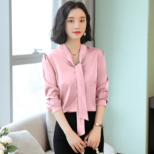 2019 женские офисные шорты и блузки элегантные высококачественные шелковые