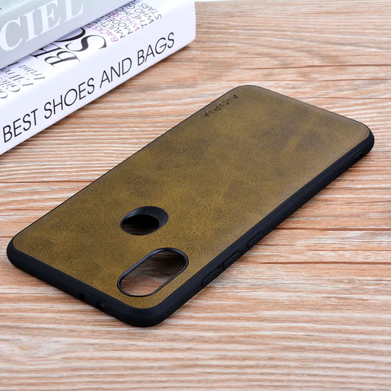 Чехол для xiaomi a2 lite coque роскошный винтажный PU кожаный с Жесткий ПК чехол funda Mi A2 Lite
