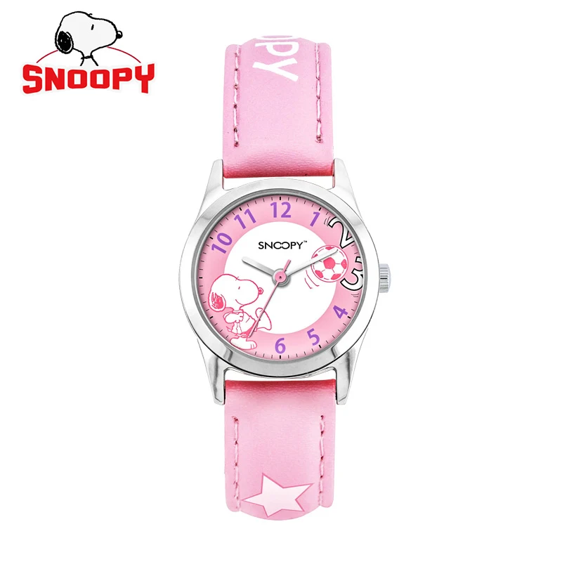 Часы snoopy милые повседневные женские часы наручные из натуральной кожи кварцевые