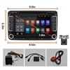 With 8 IR Camera Hikity Автомобильный мультимедийный плеер Android 7,1 gps 2 Din Авто Радио для Volkswagen/Passat/POLO/GOLF/Skoda/Seat/Leon радио Wifi - Цвет: With 8 IR Camera