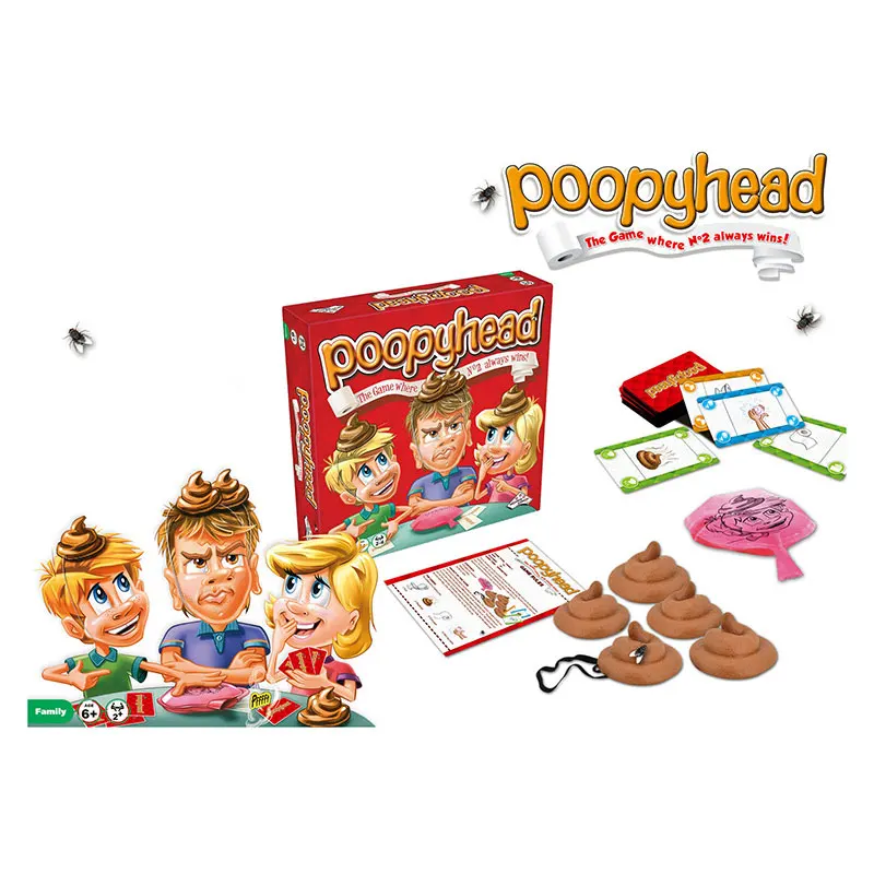 Семейная настольная игра Poopyhead Puzzle для вечеринок друзей с номером 2 детей