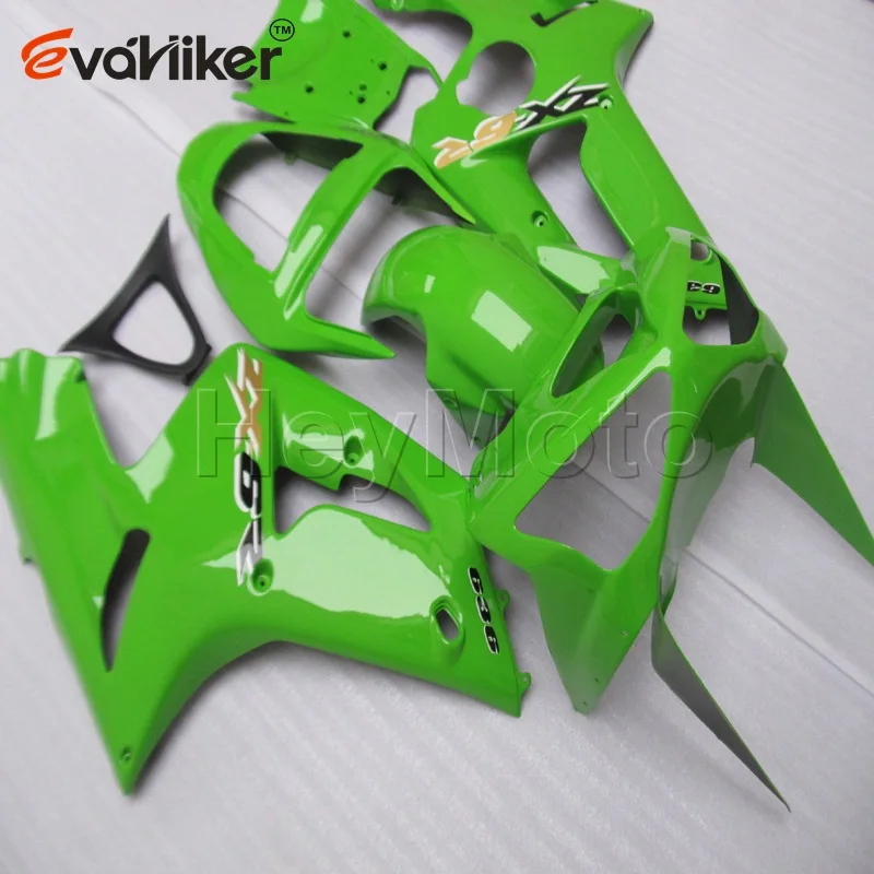 

Хомут для мотоцикла для ZX6R 2003 2004 Зеленый ZX 6R 03 04 ABS Пластиковые обтекатели литьевая форма H3
