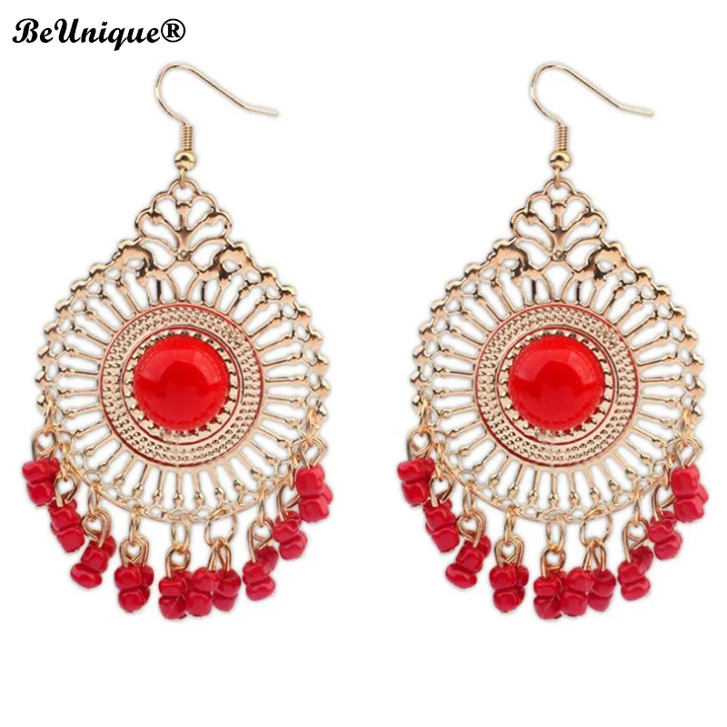 2017 Ретро полые серьги с кисточками большие роскошные королевские ювелирный