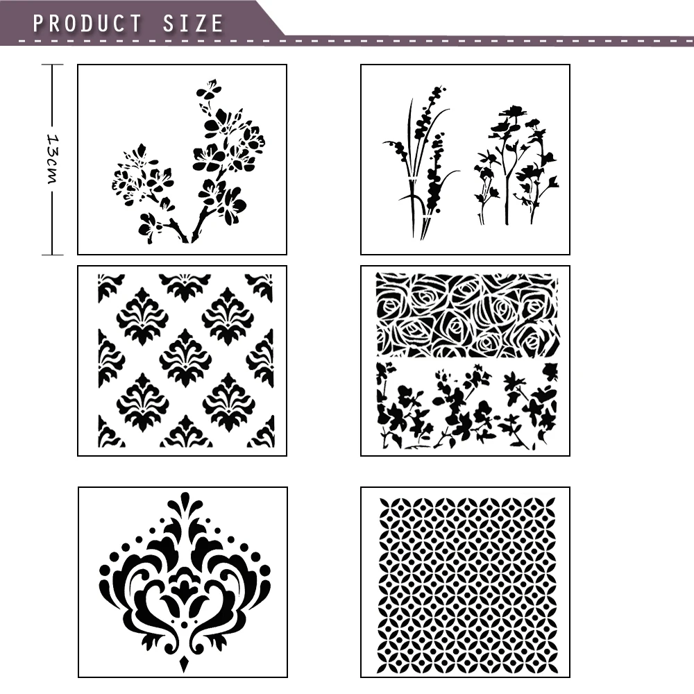 6 шт цветы помадка торт трафарет шаблон плесень свадебное украшение кекс печенья