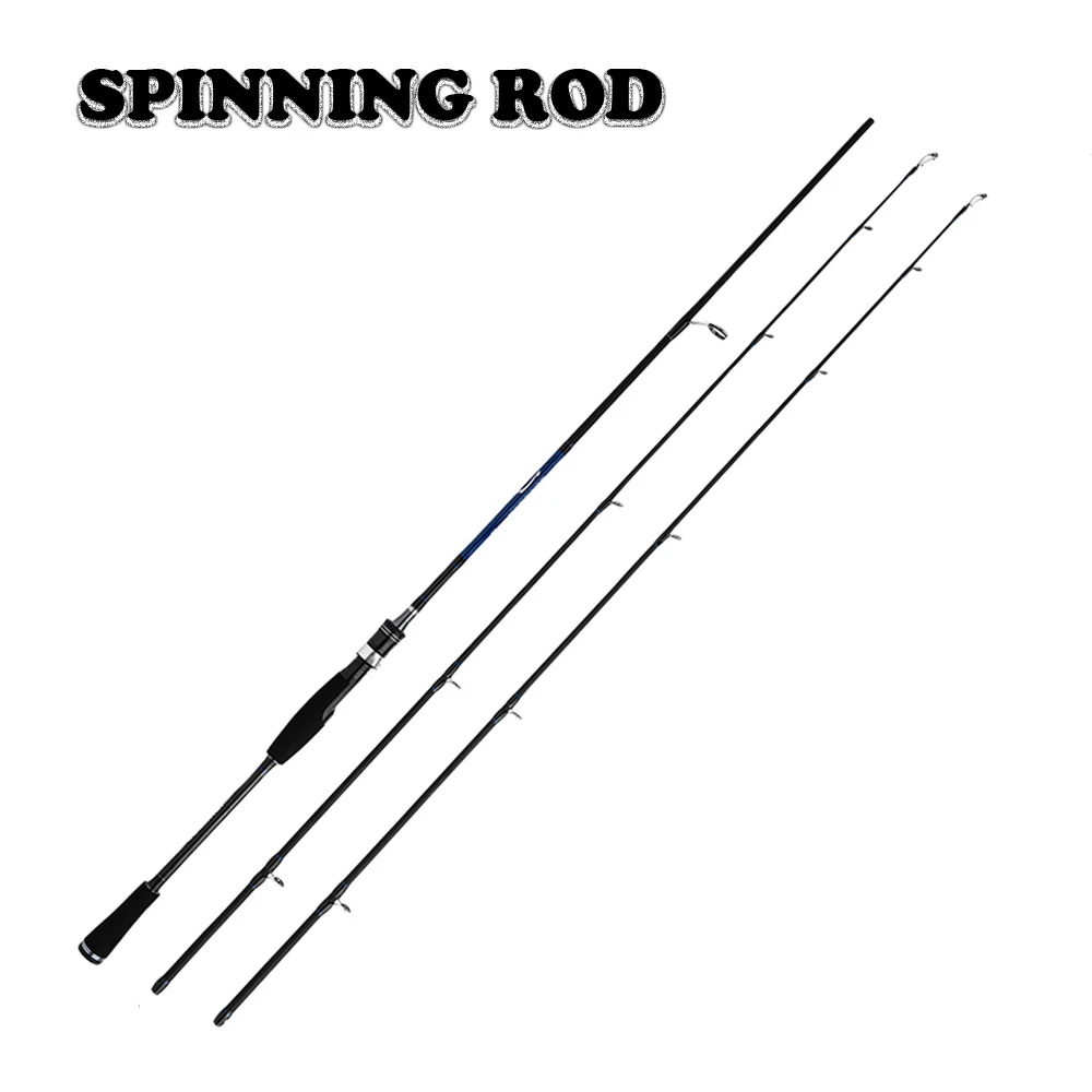 Spinning Type Удочка для приманки от JOHNCOO, 1,8 м, карбоновая спиннинговая удочка, m MH power, удочка для ловли рыбы, 2 секции, волоконная удочка для приманки - Цвет: Spinning Type