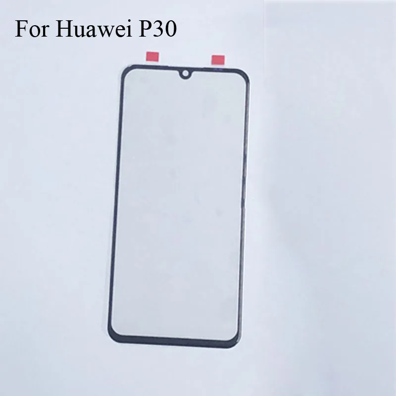 

2PCS A+Quality For Huawei P30 P 30 TouchScreen For HuaweiP30 P 30 Digitizer Touch Screen Glass panel Without Flex Cable
