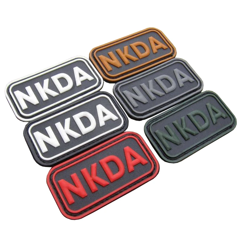 Военный NKDA ПВХ логотип крюк петля патч Пластыри для спины тактическая аппликация