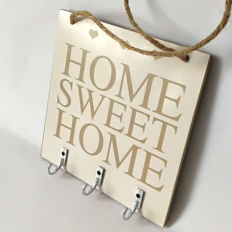 Настенный держатель для ключей и шляп настенная вешалка хранения Home Sweet Декор
