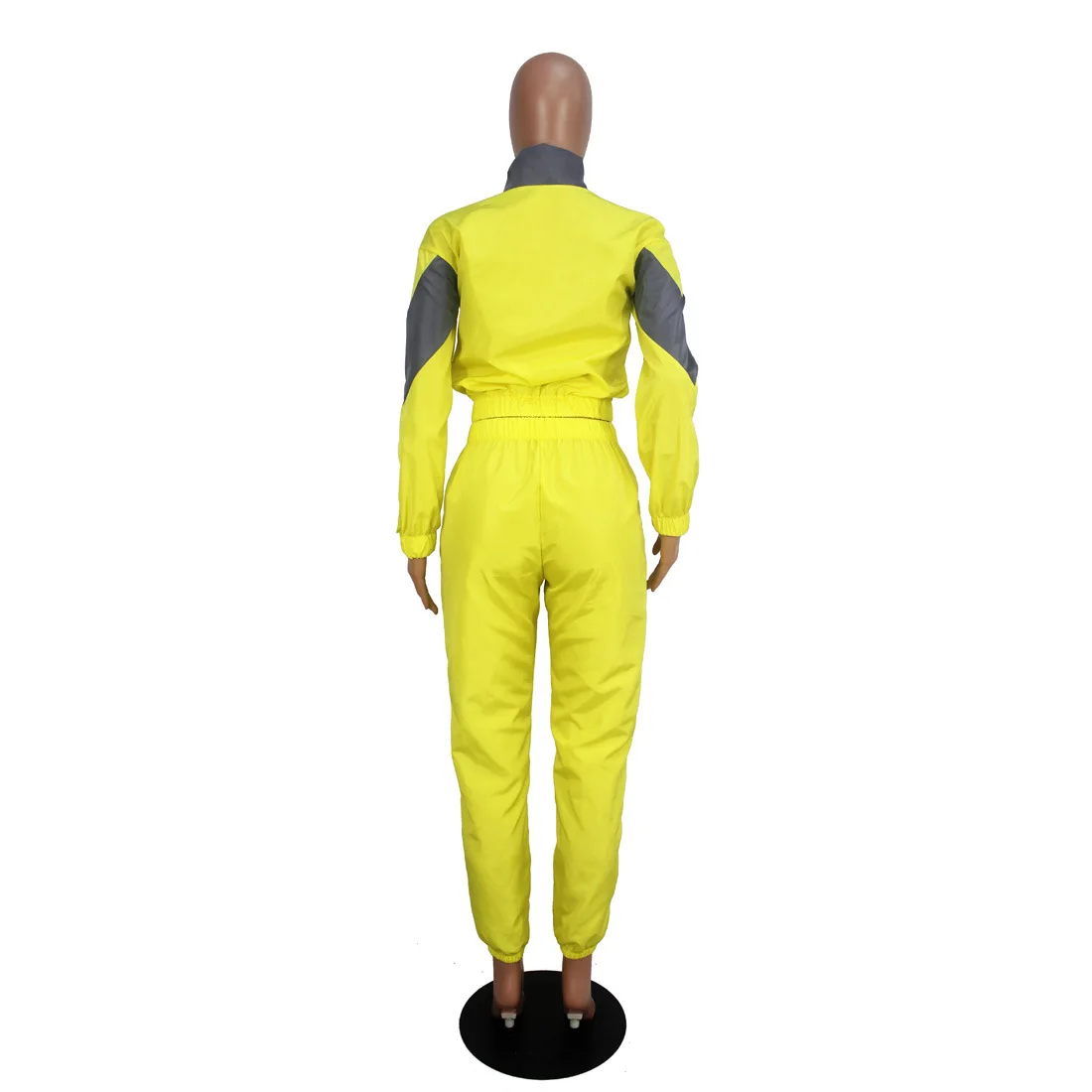 Женский контрастный комплект из двух предметов в стиле пэчворк повседневный