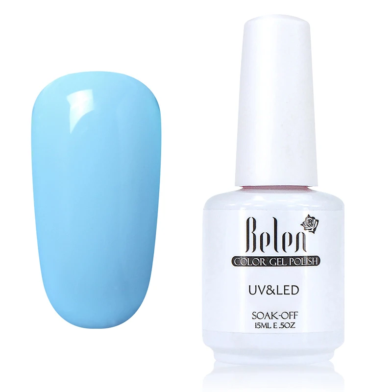 1595 Belen 15ML Gelpolish Semi Permanent Gel Nail Polish 3D Professional Glitter Soak Off UV LED Gel Lacquer Gel Varnish Lak - Цвет: 1595