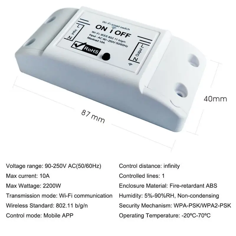 3pcs Smart Switch Wifi Remote Light Compatible Door Control Using Phone Alexa and Google Assistant Enabled Devices | Электроника