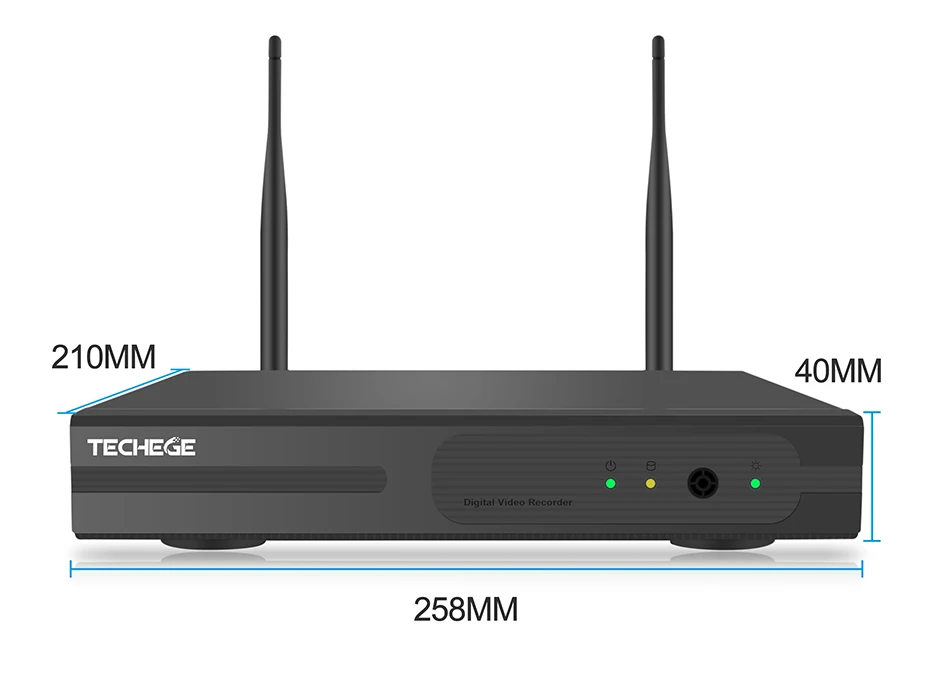 Techege H.265 8CH 1080P аудио камера система 2MP камера наблюдения безопасности Открытый водонепроницаемый беспроводной IP камера видео комплект