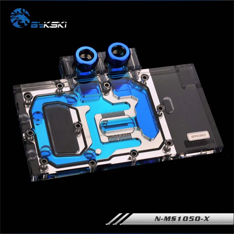 Водяной блок Bykski N MS1050 X GPU для MSI GTX1050 GTX1050Ti с полным покрытием графическая карта