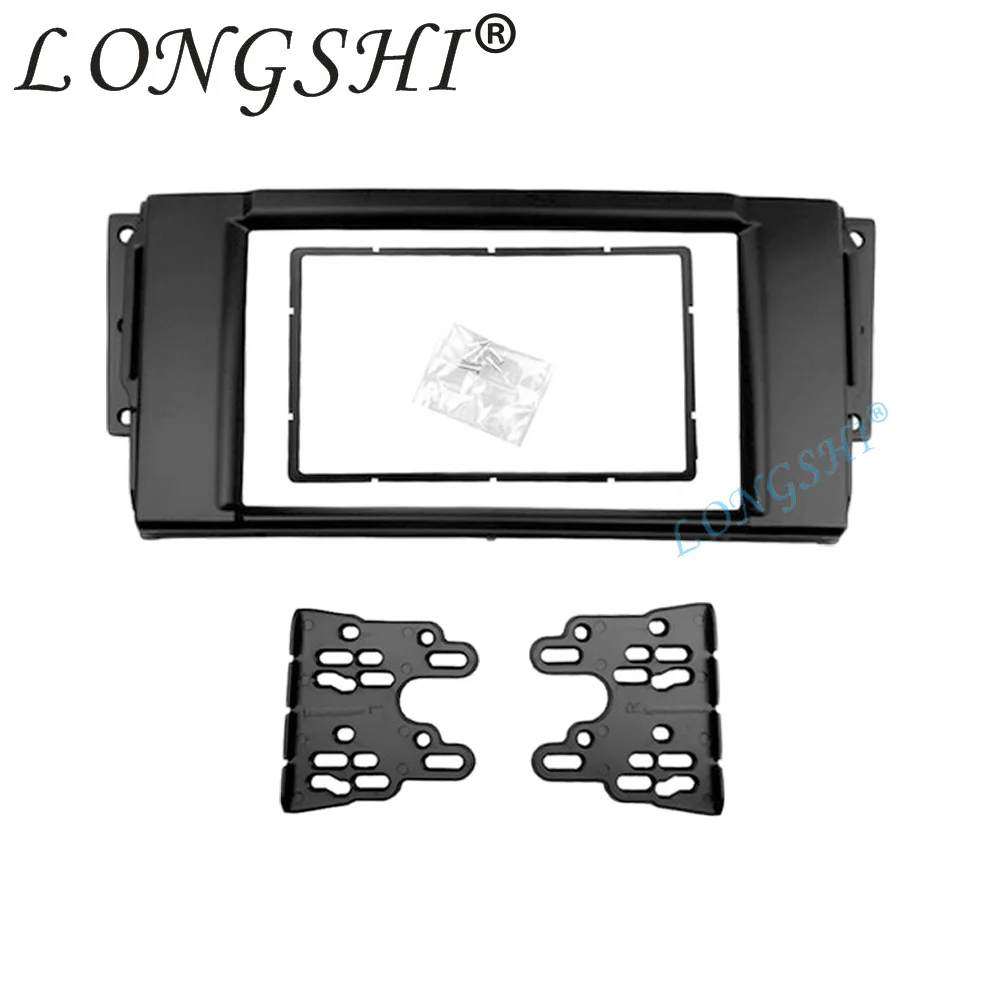 Для LAND ROVER freelander Дискавери Range Rover CD DVD стерео фасции тире Установка отделка комплект переходная радио монтажная панель рамка 2d - Название цвета: Черный