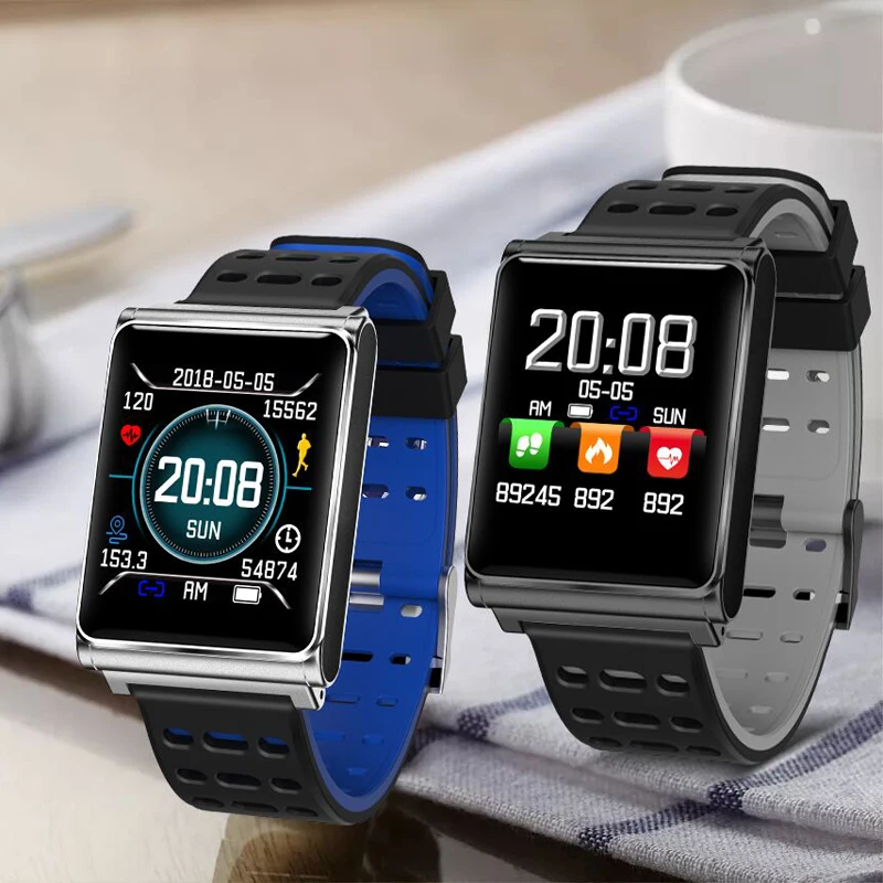 Умные часы с Bluetooth умные для телефона Android тонкий светодиодный цифровой сенсорный