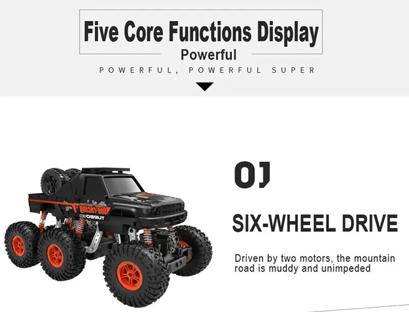 Новые 6WD 1/16 RC автомобили обновленная версия 2,4G Радиоуправляемый Р/У Машинки приводные игрушки с дистанционным управлением высокоскоростные внедорожные электрические игрушки для детей