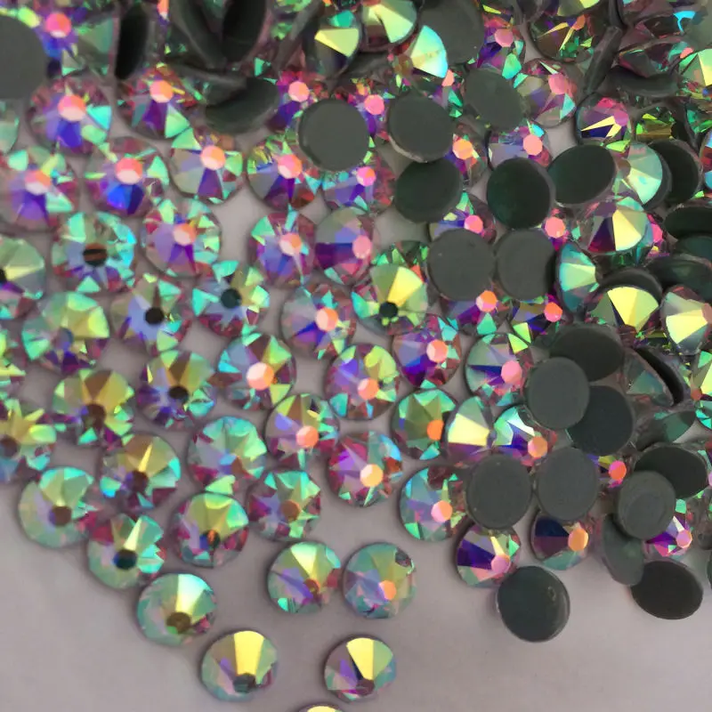2088 Crystal AB SS16 1440pcs/Lot New Faced (8 big + 8 small) 11 2016 AAA Stones Strass Cristal Iron On Hot Fix Rhinestones | Дом и сад