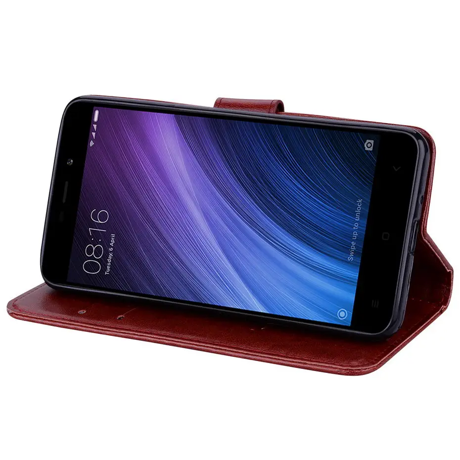 Чехол woodlysi для Xiaomi Redmi A4 4X 5A 6A чехол Redmi 4A 4 5 6 чехол Роскошный кожаный чехол-бумажник с откидной крышкой чехол для Xiaomi Redmi 4A