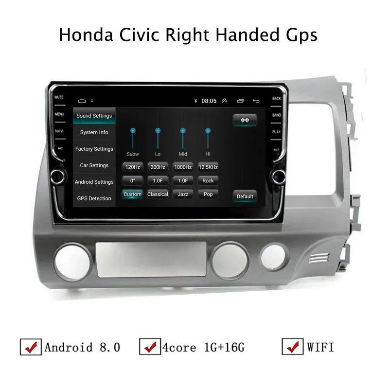 9 &quotAndroid 8 1 автомобиль gps навигации для Honda Civic 2004 2005 2006 2007 2008 2009 2010 2011 радио лучшие