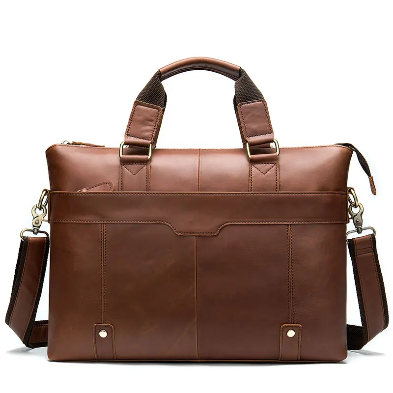 7108B3brown MVA мужская кожаная сумка для ноутбука, мужской портфель, сумка для офиса, мужская сумка из натуральной кожи, мужские деловые сумки для компьютера, мужская сумка 7108 - Цвет: 7108B3brown