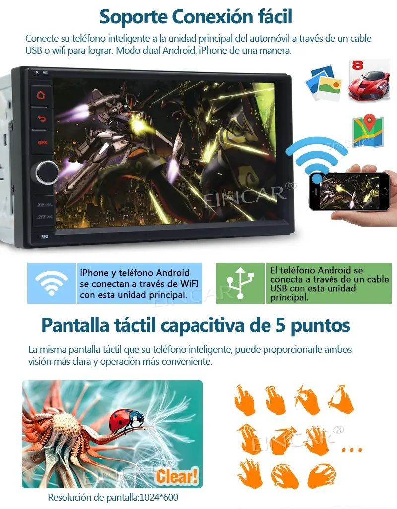 Беспроводная камера + Android 7 1 Восьмиядерный автомобильный стерео радио двойной Din