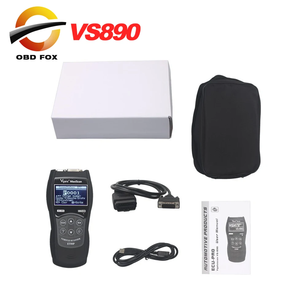 Сканер кодов Vgate VS890 автоматический диагностический инструмент vgate maxiscan obd2 сканер