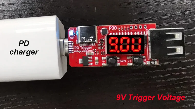 PD quick charge trigger цифровой измеритель напряжения тока Амперметр кулонометр зарядное устройство мобильный источник питания тип-c usb тестер детектор