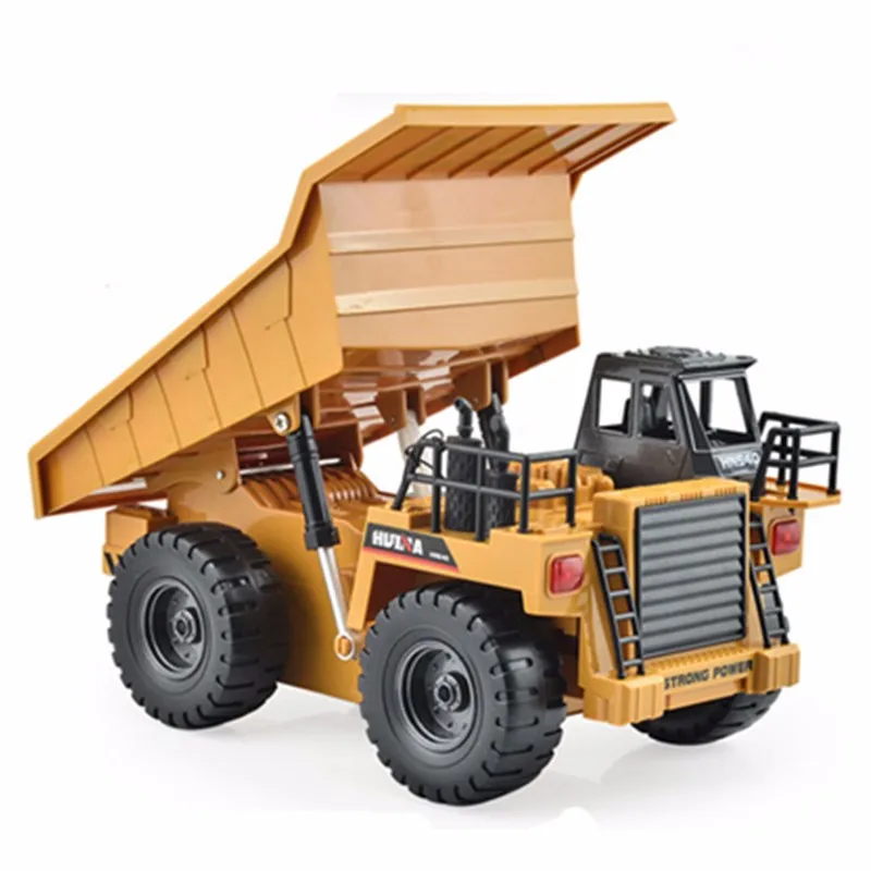 HuiNa Toys 1540 шестиканальный 6CH 1/12 40HMZ RC металлический самосвал игрушки с дистанционным управлением RTR с зарядным аккумулятором