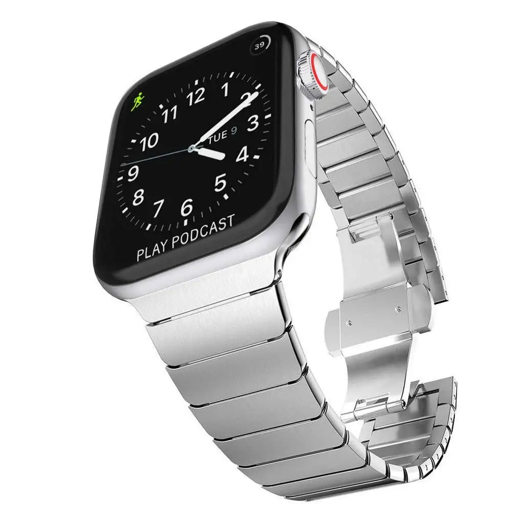 Браслет JANSIN Link для Apple watch 42 мм 38 мм 44 мм 40 мм металлический ремешок из нержавеющей стали для iwatch Series 5 4 3 2 1