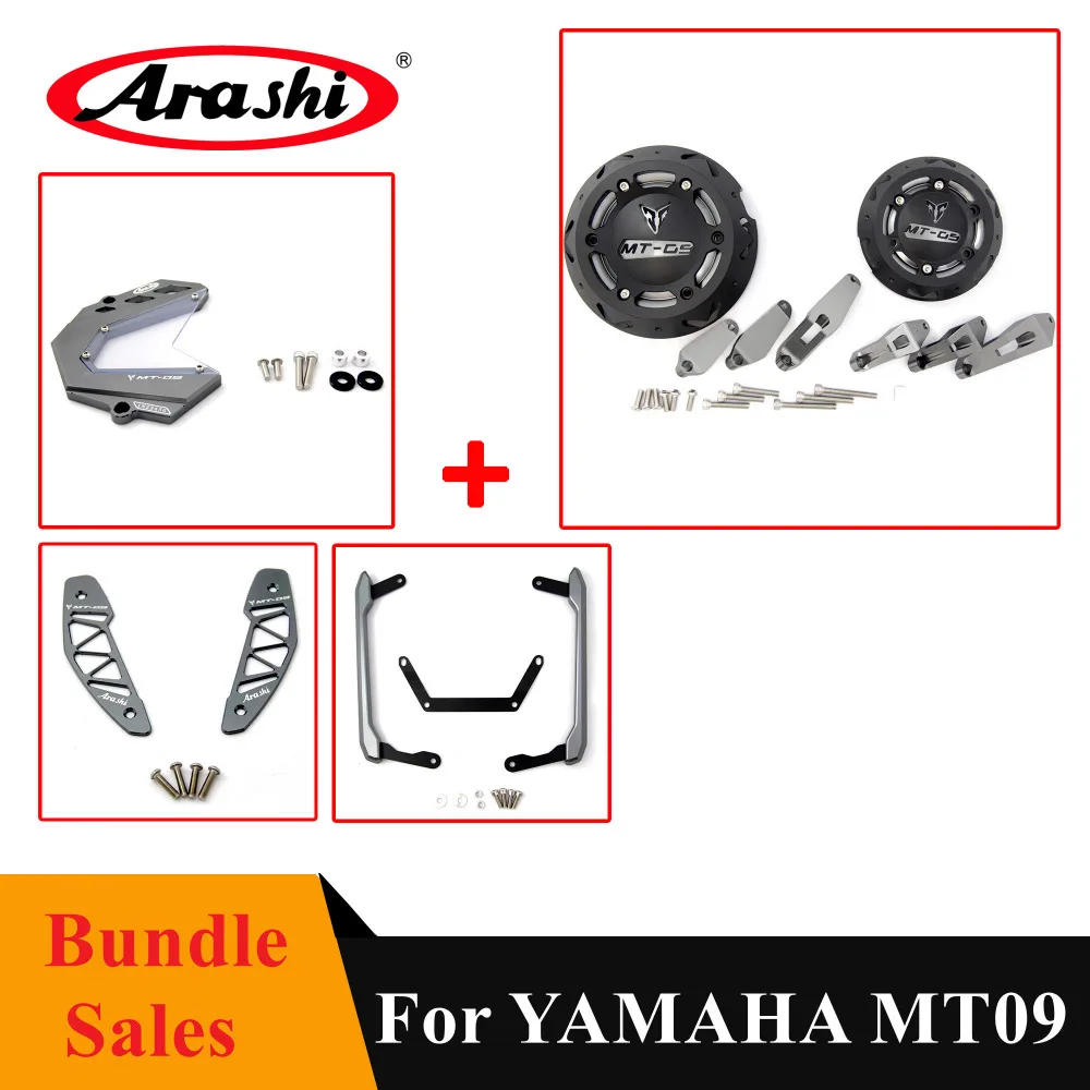 Комплект Arashi для YAMAHA MT 09 2013 2017 защитная крышка двигателя передняя цепи впускной