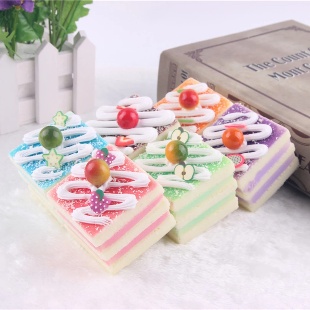 1 шт. искусственная высокая имитация торта поддельный пищевой крем маленький