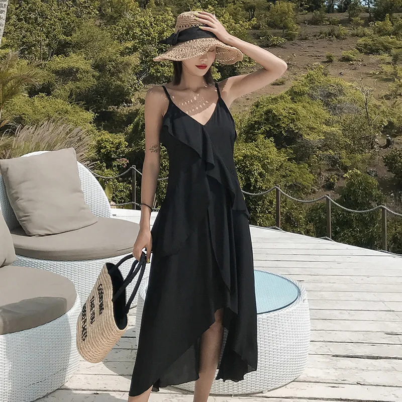 Летнее женское платье 2019 сексуальное облегающее элегантное Boho Maxi с низким