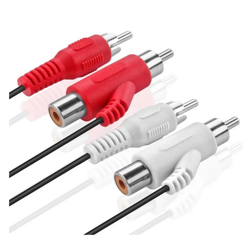 Кабель RCA Audio Piggyback 2 Male to + Female 12 футов | Электроника